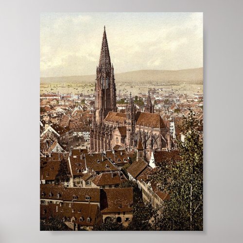 The Munster Freiburg Baden Germany magnificent Poster