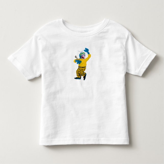 The Muppet Gonzo dressed up waving Disney Toddler T-shirt (Front)