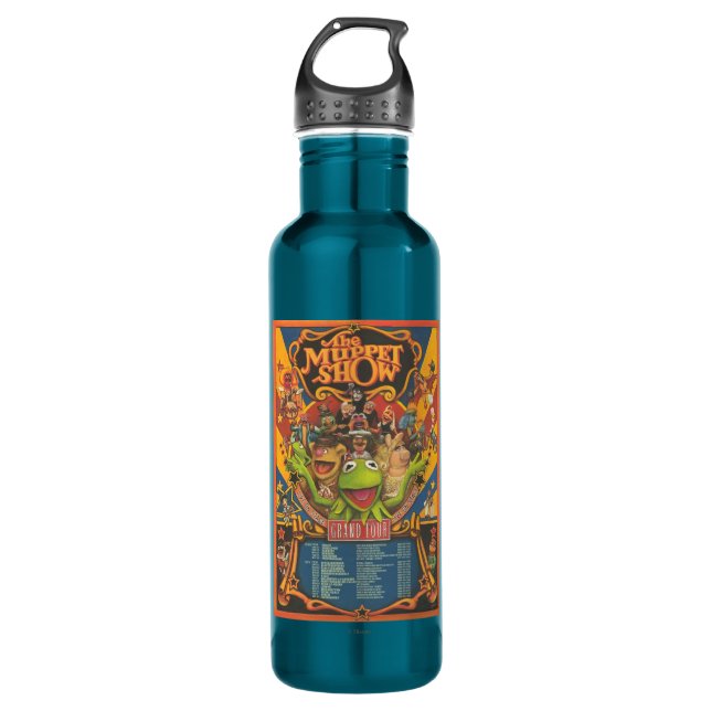 The Muppet Show - Grand Tour Poster Water Bottle (Front)