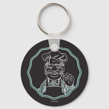 The Muppets | Chef Framed Keychain by muppets at Zazzle