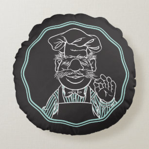 The Muppets   Chef Framed Round Pillow