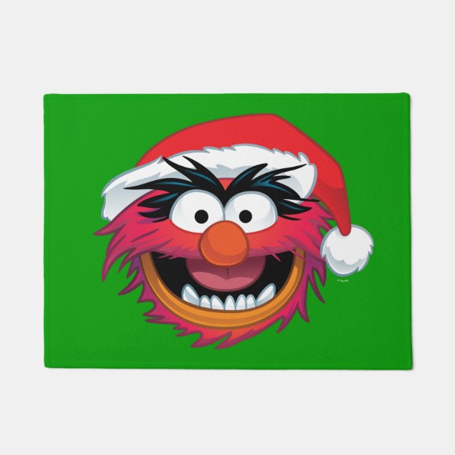 The Muppets | Christmas Animal Face Doormat (Front)