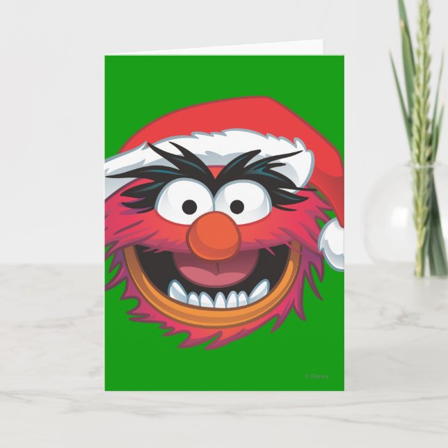The Muppets | Christmas Animal Face Holiday Card (Front)