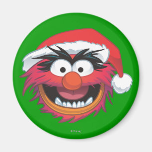 The Muppets   Christmas Animal Face Magnet