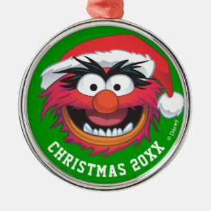 The Muppets   Christmas Animal Face Metal Ornament