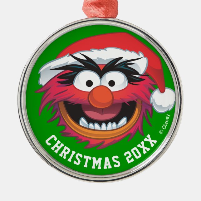 The Muppets | Christmas Animal Face Metal Ornament (Front)