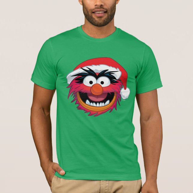 The Muppets | Christmas Animal Face T-Shirt (Front)