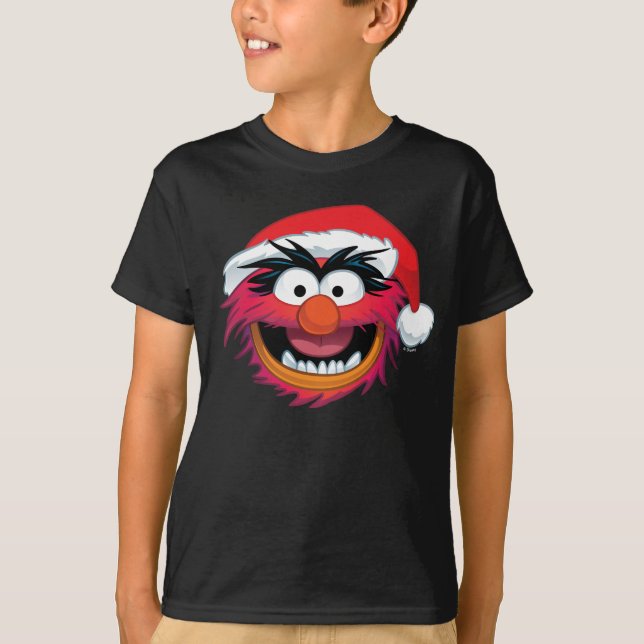 The Muppets | Christmas Animal Face T-Shirt (Front)
