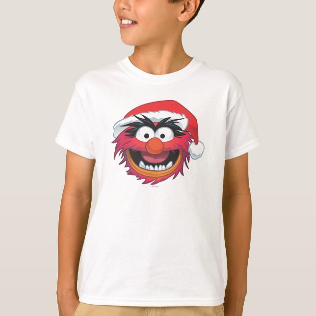 The Muppets | Christmas Animal Face T-Shirt (Front)