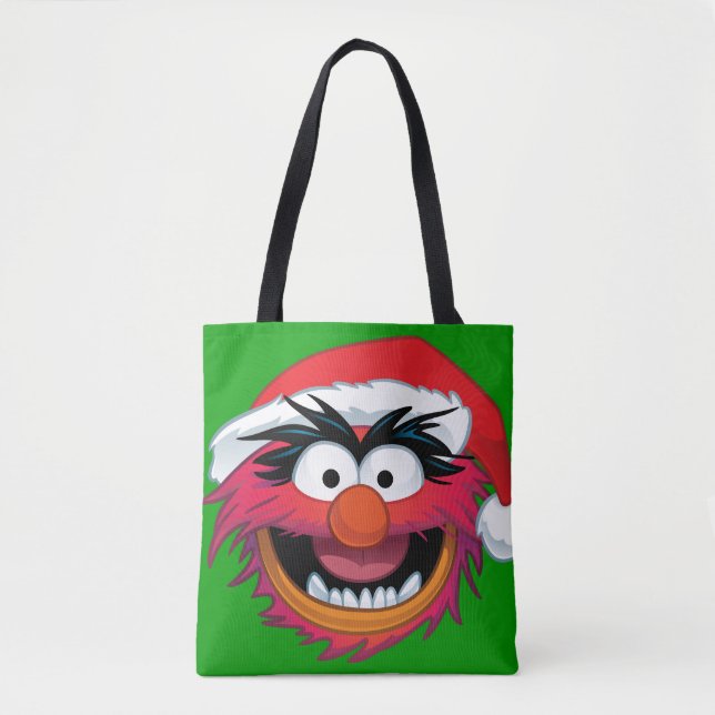 The Muppets | Christmas Animal Face Tote Bag (Front)
