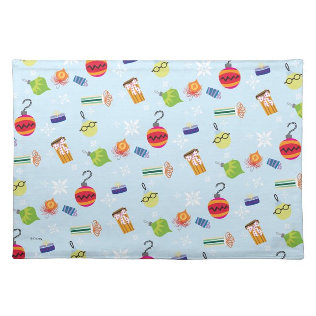 The Muppets | Christmas Holiday Pattern Cloth Placemat (Front)