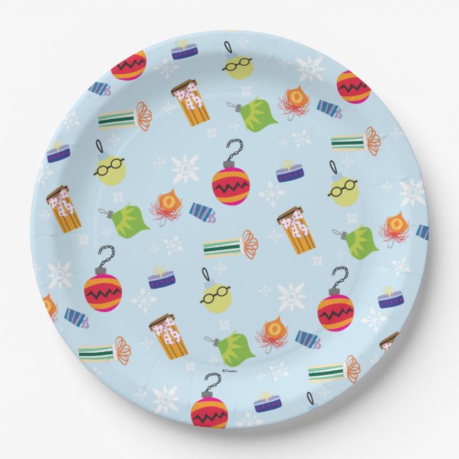 The Muppets | Christmas Holiday Pattern Paper Plates (Front)