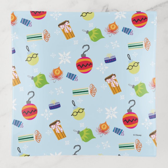 The Muppets | Christmas Holiday Pattern Trinket Tray (Front)