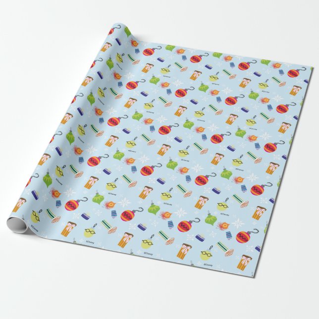 The Muppets | Christmas Holiday Pattern Wrapping Paper (Unrolled)