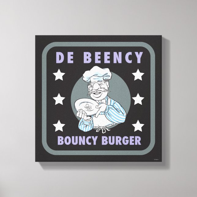 The Muppets | De Beency Bouncy Burger Logo Canvas Print (Front)