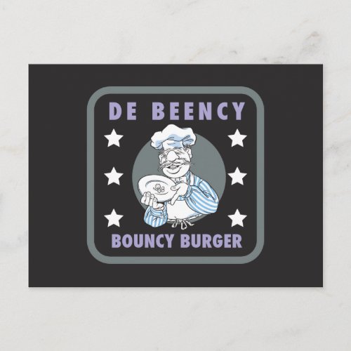 The Muppets  De Beency Bouncy Burger Logo Postcard