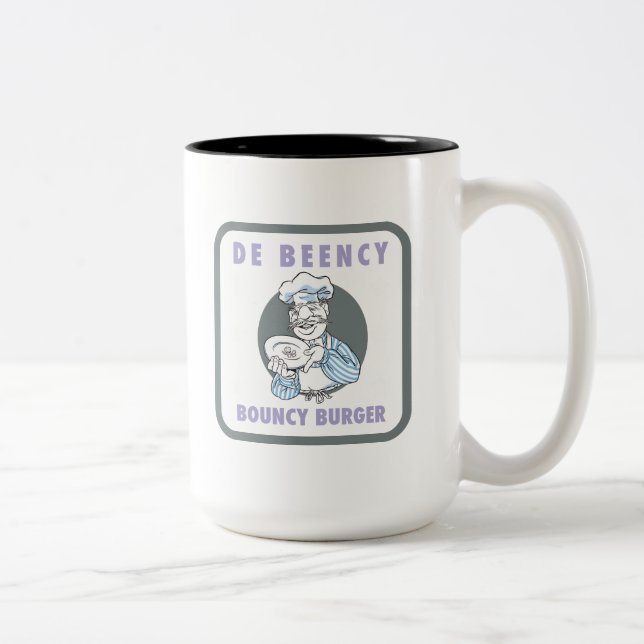 The Muppets | De Beency Bouncy Burger Logo Two-Tone Coffee Mug (Right)