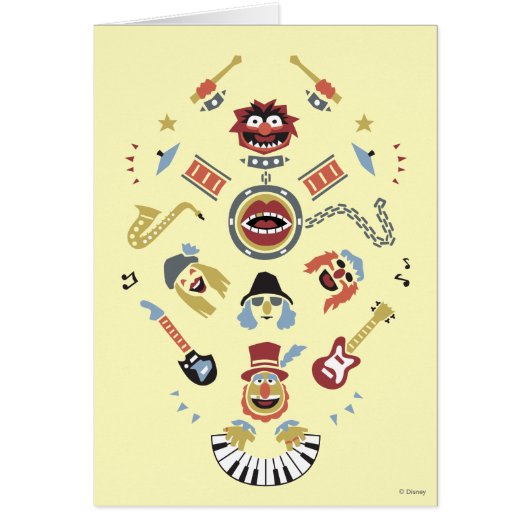 The Muppets Electric Mayhem Iconic Shape Graphic Cards (Front)
