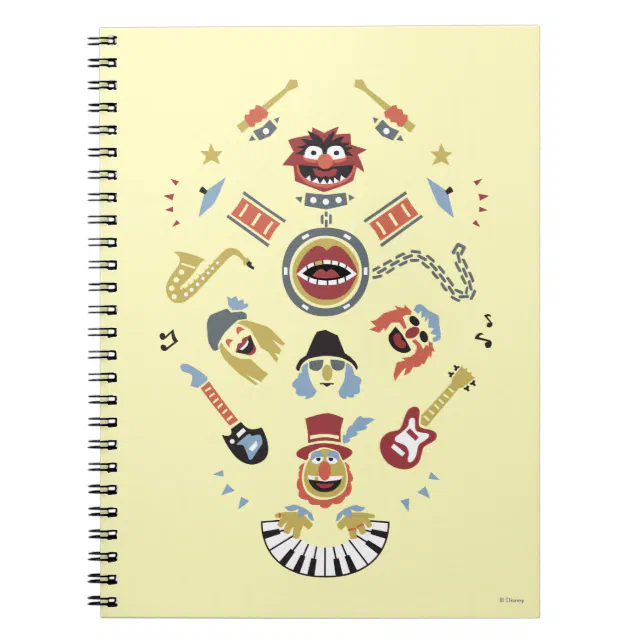 The Muppets Electric Mayhem Iconic Shape Graphic Notebook | Zazzle
