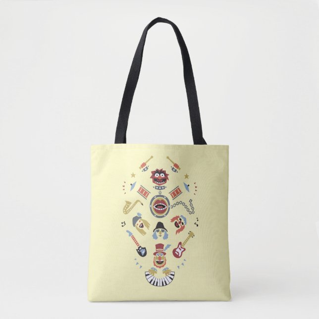 The Muppets Electric Mayhem Iconic Shape Graphic Tote Bag (Front)