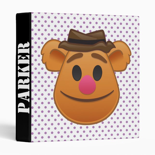 The Muppets| Fozzie Bear Emoji 3 Ring Binder (Front/Spine)