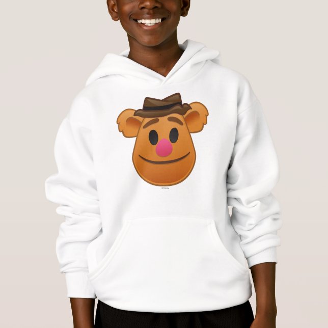 The Muppets| Fozzie Bear Emoji Hoodie (Front)