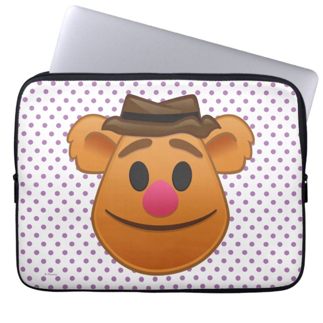 The Muppets| Fozzie Bear Emoji Laptop Sleeve (Front)