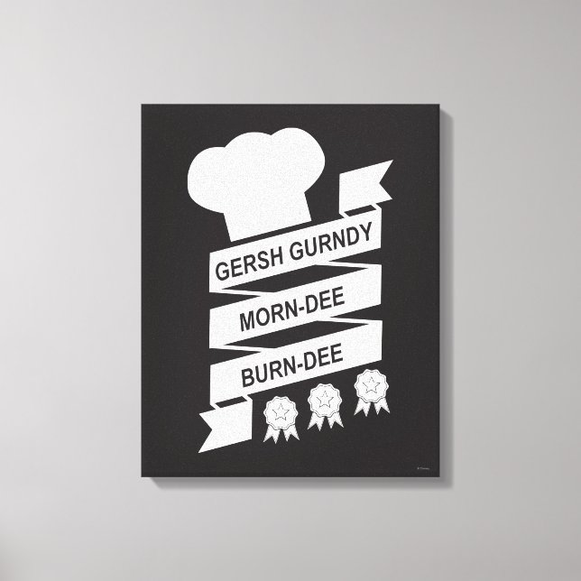 The Muppets | Gersh Gurndy Morn-Dee Burndee Canvas Print (Front)