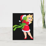 The Muppets Kermit Miss Ggy Christmas  Card