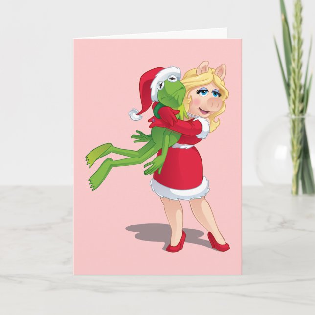 The Muppets | Kermit & Miss Piggy Christmas Holiday Card (Front)