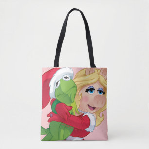 The Muppets   Kermit & Miss Piggy Christmas Tote Bag