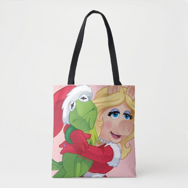 The Muppets | Kermit & Miss Piggy Christmas Tote Bag (Front)