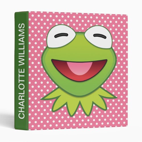 The Muppets Kermit The Frog Emoji 3 Ring Binder