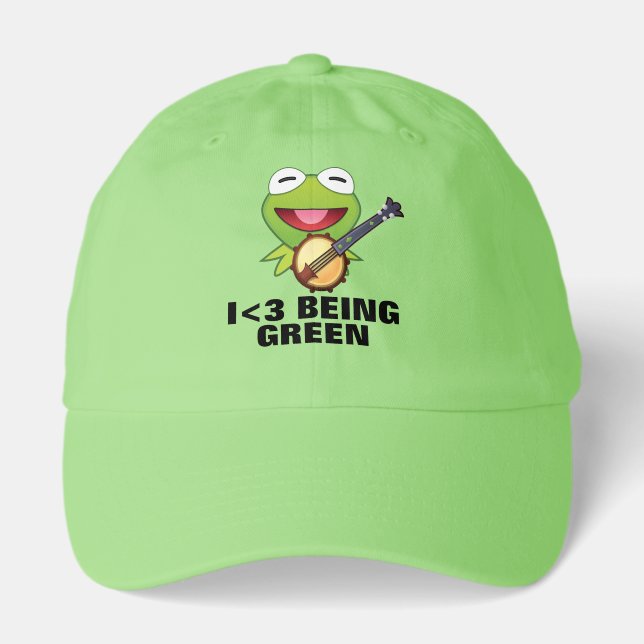 The Muppets| Kermit The Frog Emoji Hat (Front)