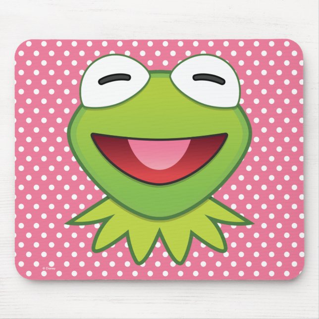 The Muppets| Kermit The Frog Emoji Mouse Pad (Front)