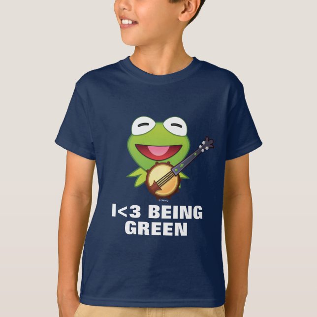 The Muppets| Kermit The Frog Emoji T-Shirt (Front)