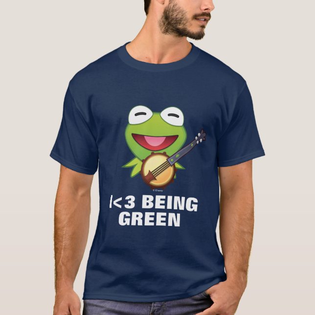 The Muppets| Kermit The Frog Emoji T-Shirt (Front)