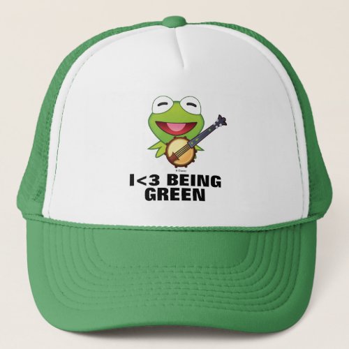 The Muppets Kermit The Frog Emoji Trucker Hat