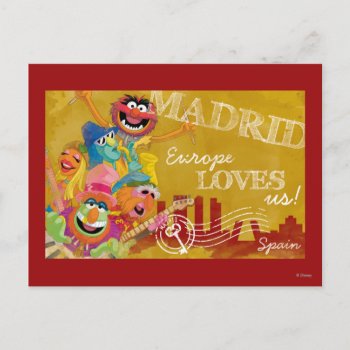 The Muppets - Madrid  Spain Poster Postcard by muppets at Zazzle