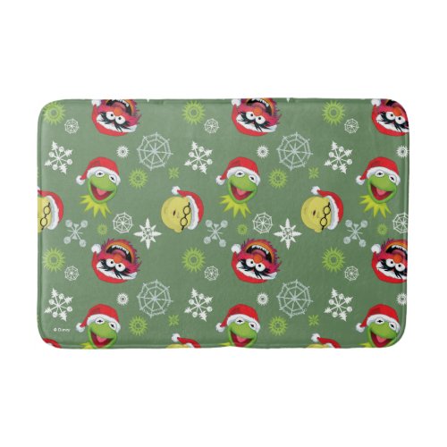 The Muppets  Merry Christmas Pattern Bath Mat