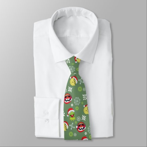 The Muppets  Merry Christmas Pattern Neck Tie