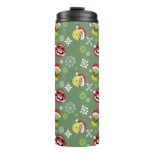 The Muppets  Merry Christmas Pattern Thermal Tumbler