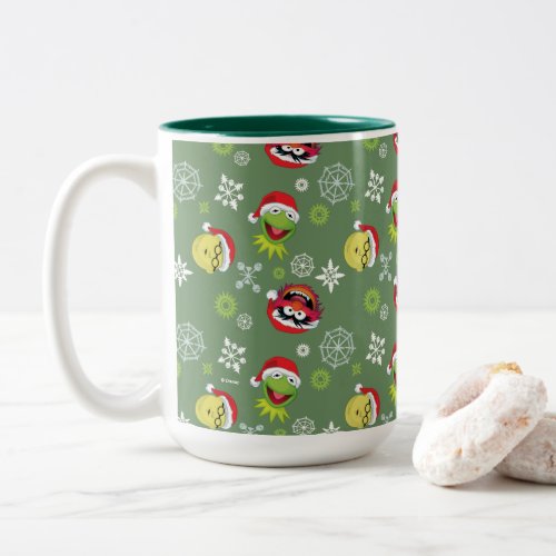 The Muppets  Merry Christmas Pattern Two_Tone Coffee Mug