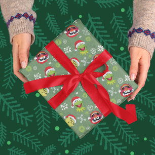 The Muppets   Merry Christmas Pattern Wrapping Paper