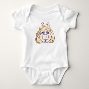 The Muppets Miss Piggy Face Disney Baby Bodysuit