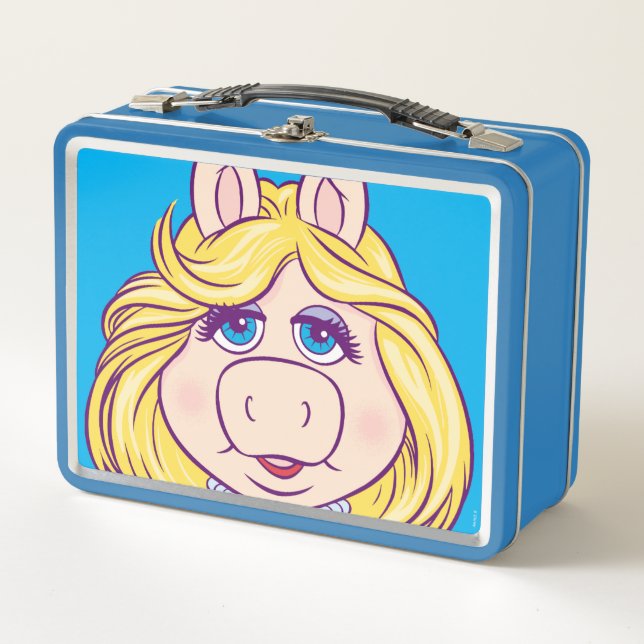 The Muppets Miss Piggy Face Disney Metal Lunch Box (Front)