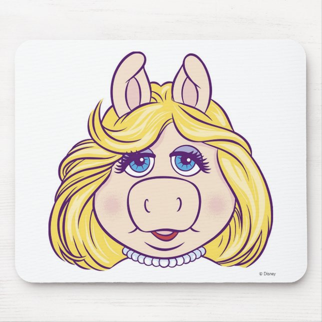The Muppets Miss Piggy Face Disney Mouse Pad (Front)