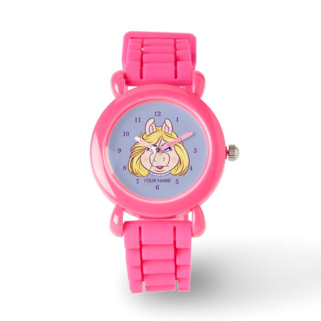 The Muppets Miss Piggy Face Disney Watch (Front)