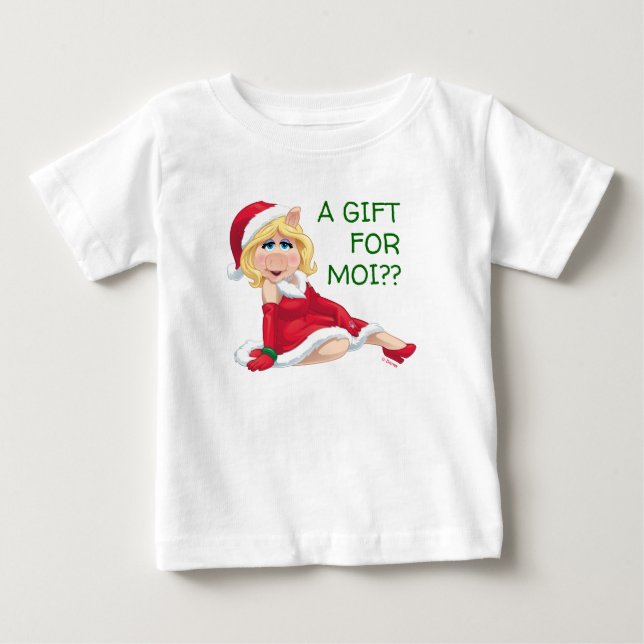 The Muppets | Miss Piggy Santa Claus Baby T-Shirt (Front)