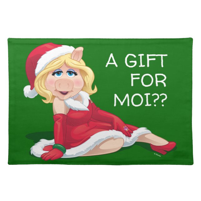 The Muppets | Miss Piggy Santa Claus Cloth Placemat (Front)